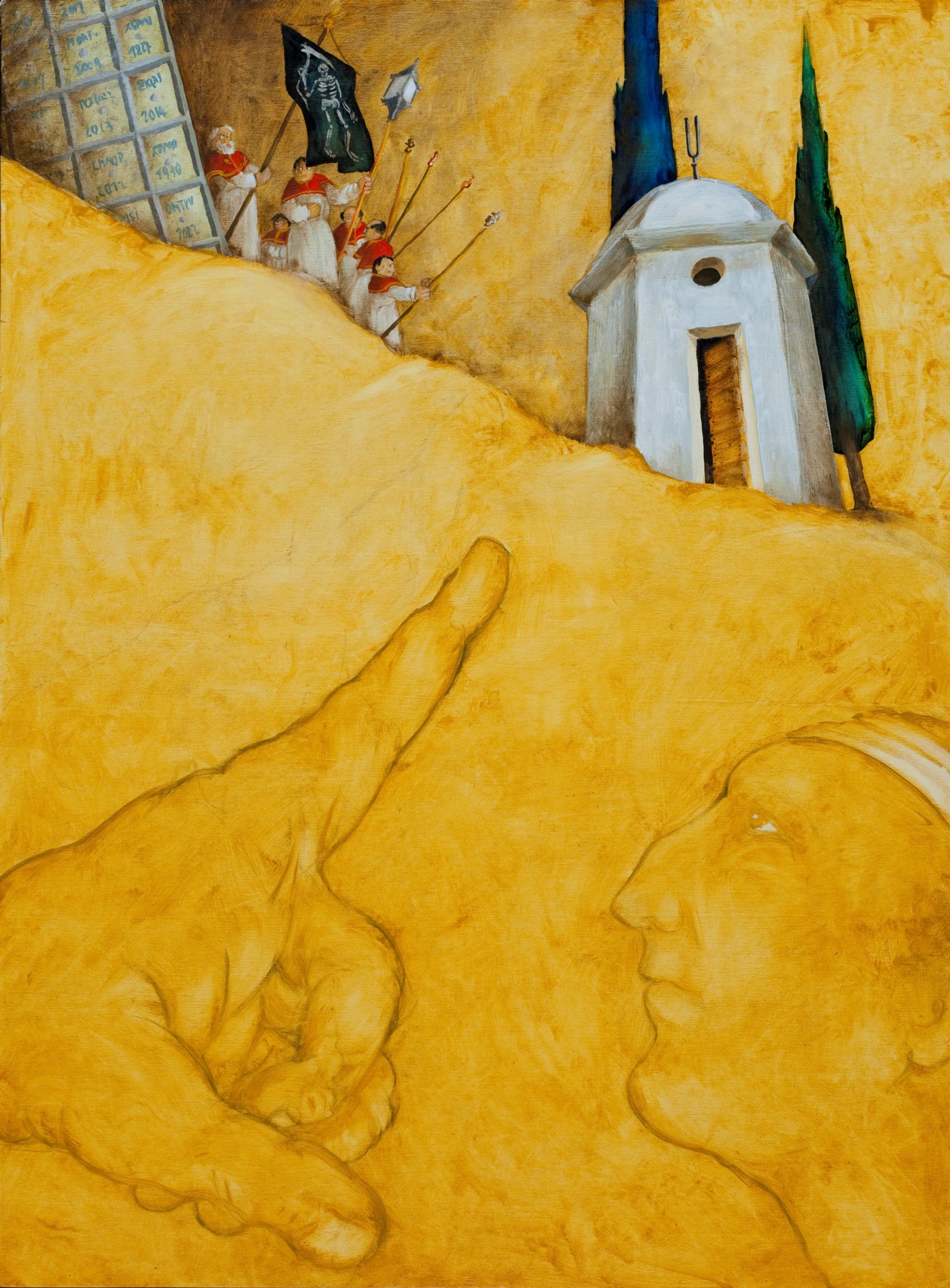 Tomba, Tonì Casalonga, 2013. Huile sur bois 60x81 cm Tomba, Tonì Casalonga, 2013. Huile sur bois 60x81 cm