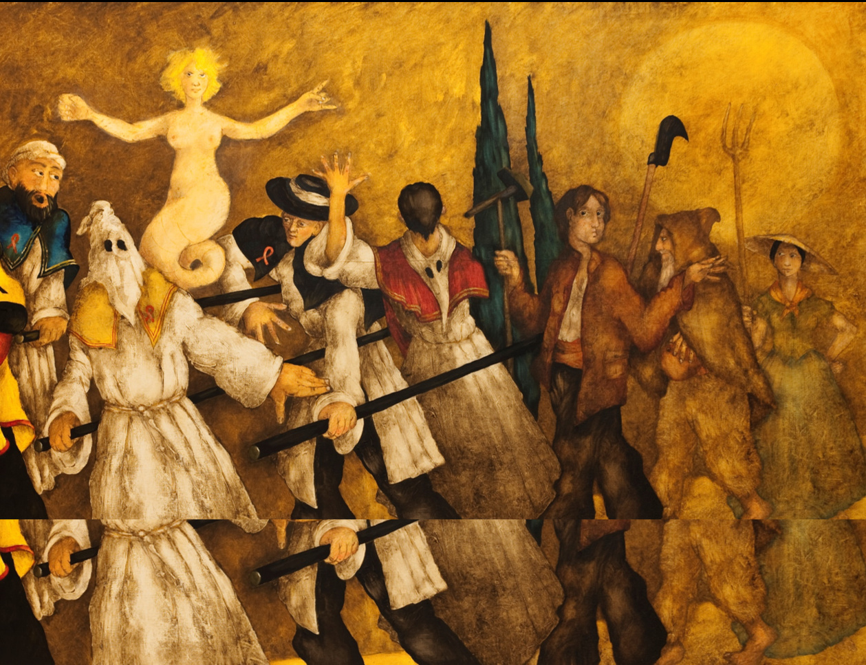 Tonì Casalonga, L'Enterrement du XX° siècle (détail) Tonì Casalonga, L'Enterrement du XX° siècle (détail)