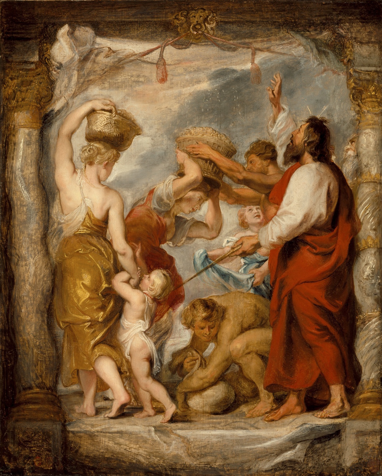 Pierre-Paul Rubens, Récolte de la manne dans le désert