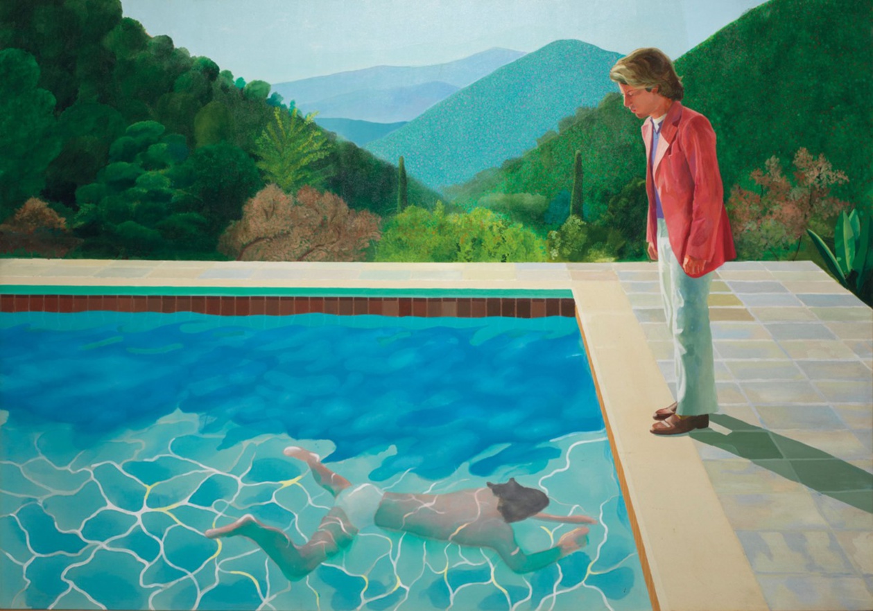 David Hockney, Portrait of an Artist (Pool with Two Figures), 1972 David Hockney, Portrait of an Artist (Pool with Two Figures), 1972