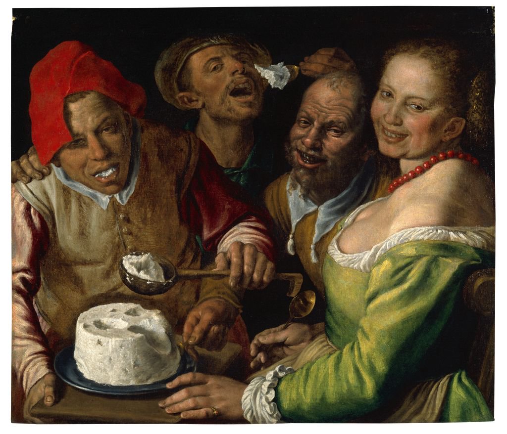 Vincenzo Campi, I mangiatori di ricotta, 1580