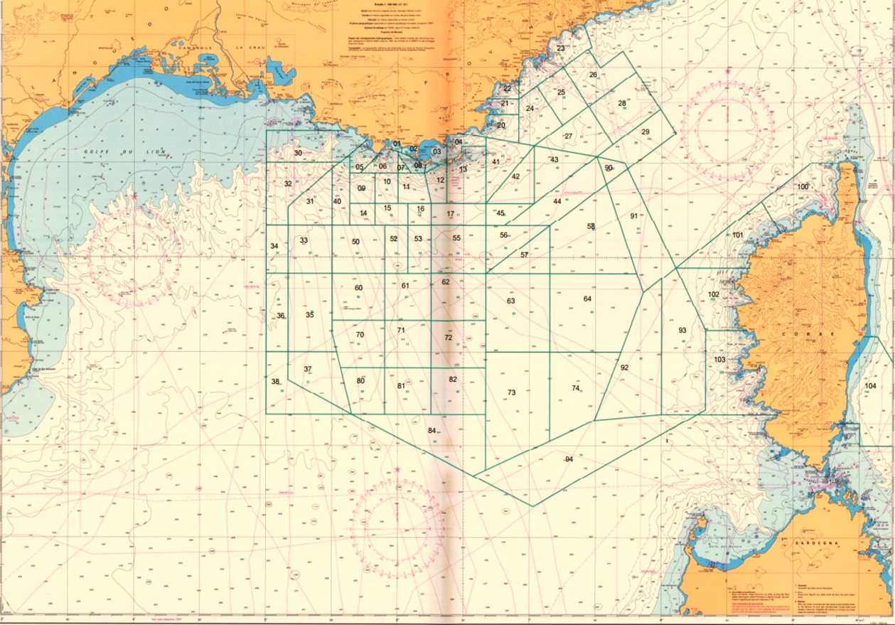 Carte des zones d'exercice militaire