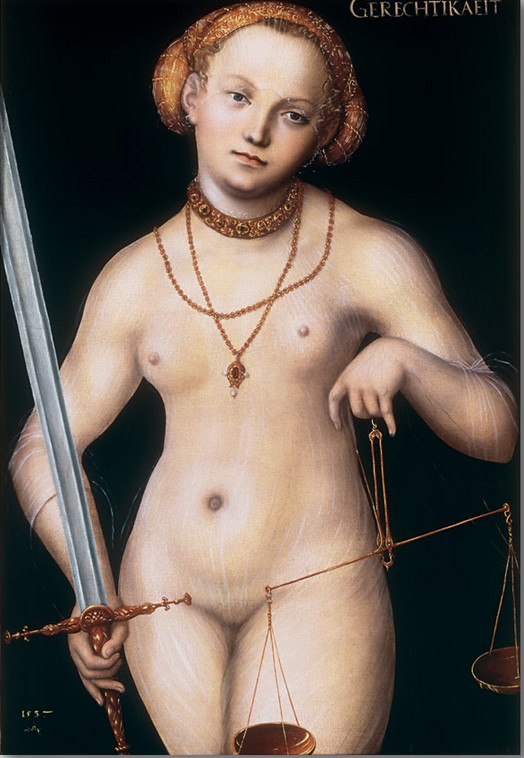 Cranach, Allégorie de la justice, 1537 Cranach, Allégorie de la justice, 1537