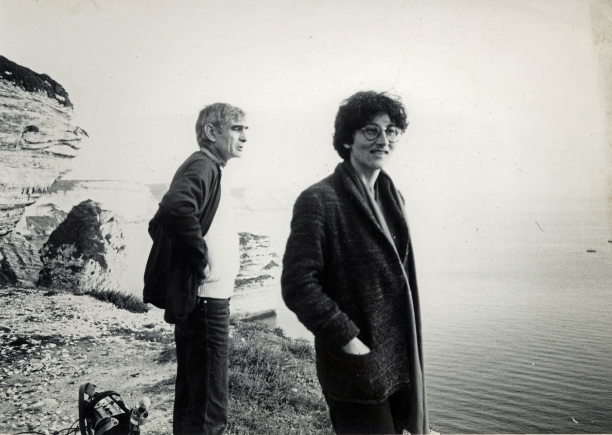 Antoine Bonfanti et Marie-Jeanne Tomasi sur le tournage d'avà basta photo de Patricia Staphylas