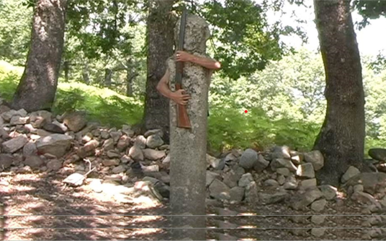 Photogramme de Là-bas, Elie Cristiani, retravaillé Photogramme de Là-bas, Elie Cristiani, retravaillé