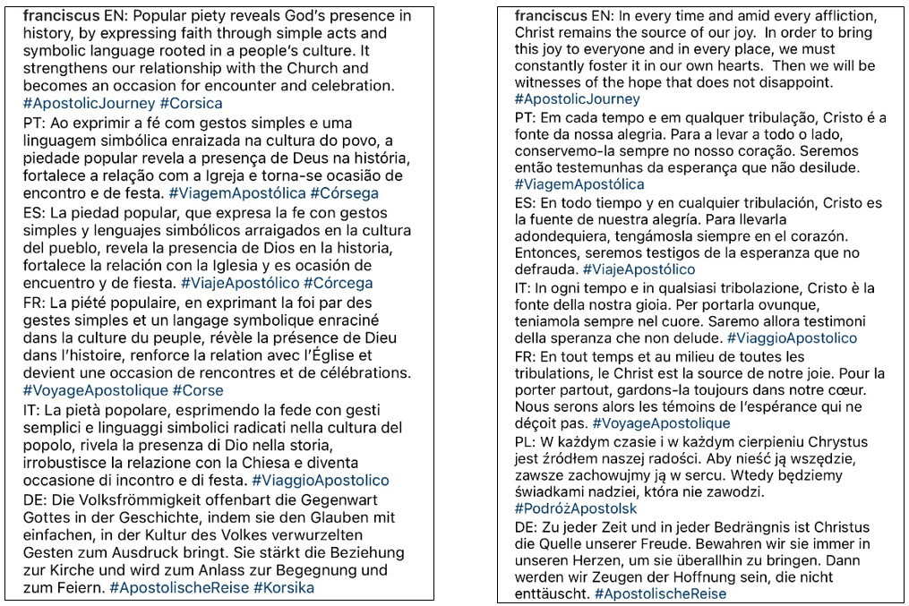 Visita di u Papa in Corsica: la paix des langues a-t-elle eu lieu ? Visita di u Papa in Corsica: la paix des langues a-t-elle eu lieu ?