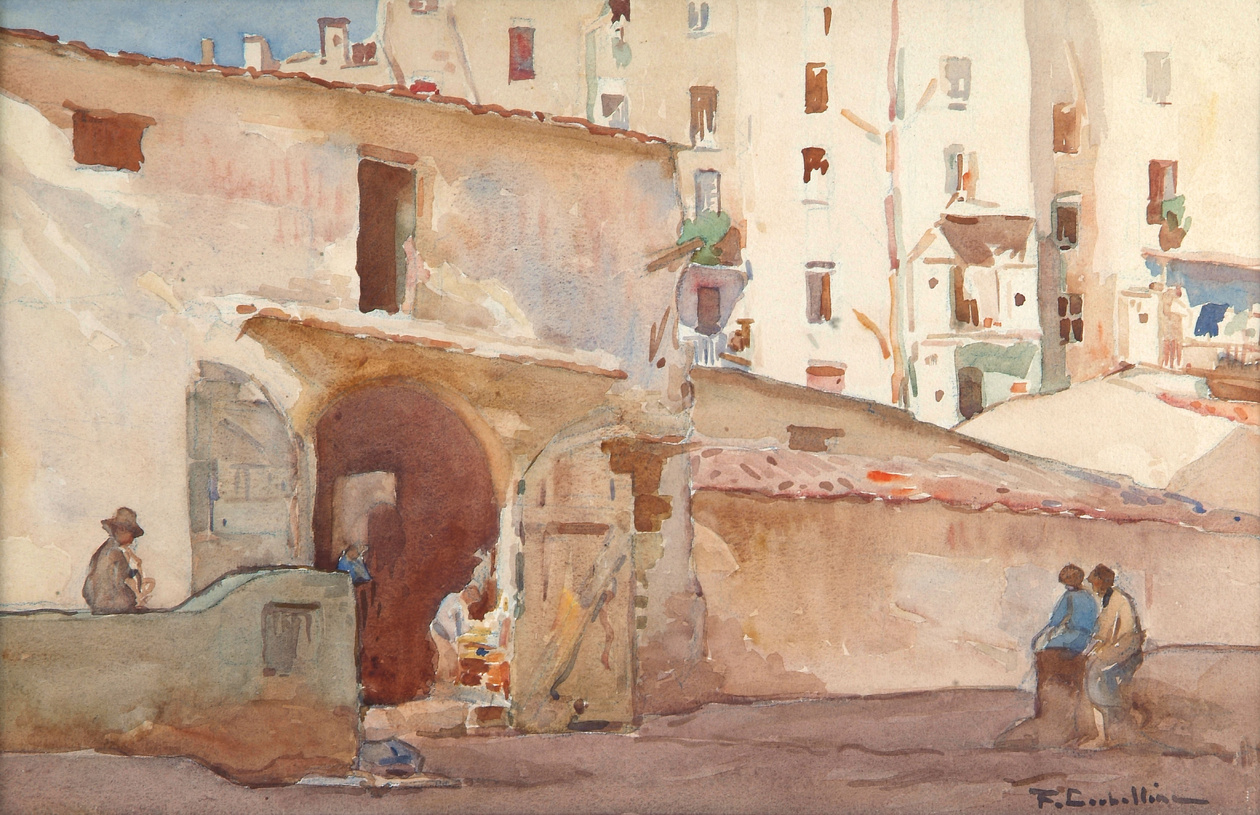 François Corbellini, Ajaccio, la chapelle Sainte-Lucie, vers 1925