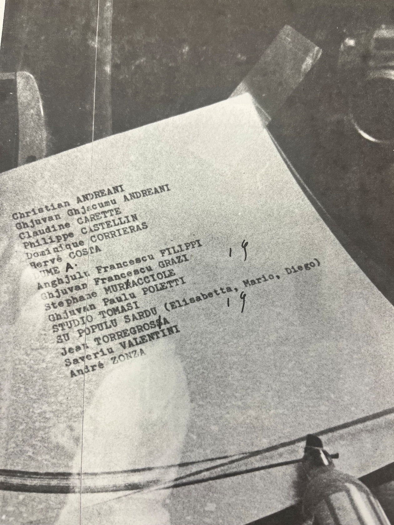 In Doc(k)s Corsica, 1979 In Doc(k)s Corsica, 1979