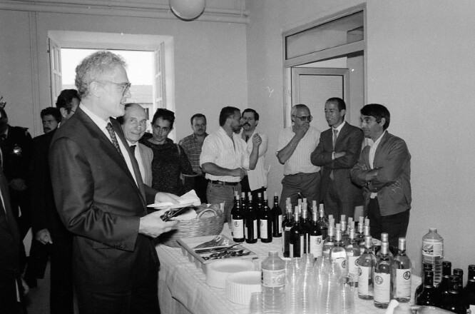 Visite de Lionel Jospin à Corte, Jeannot Filippi