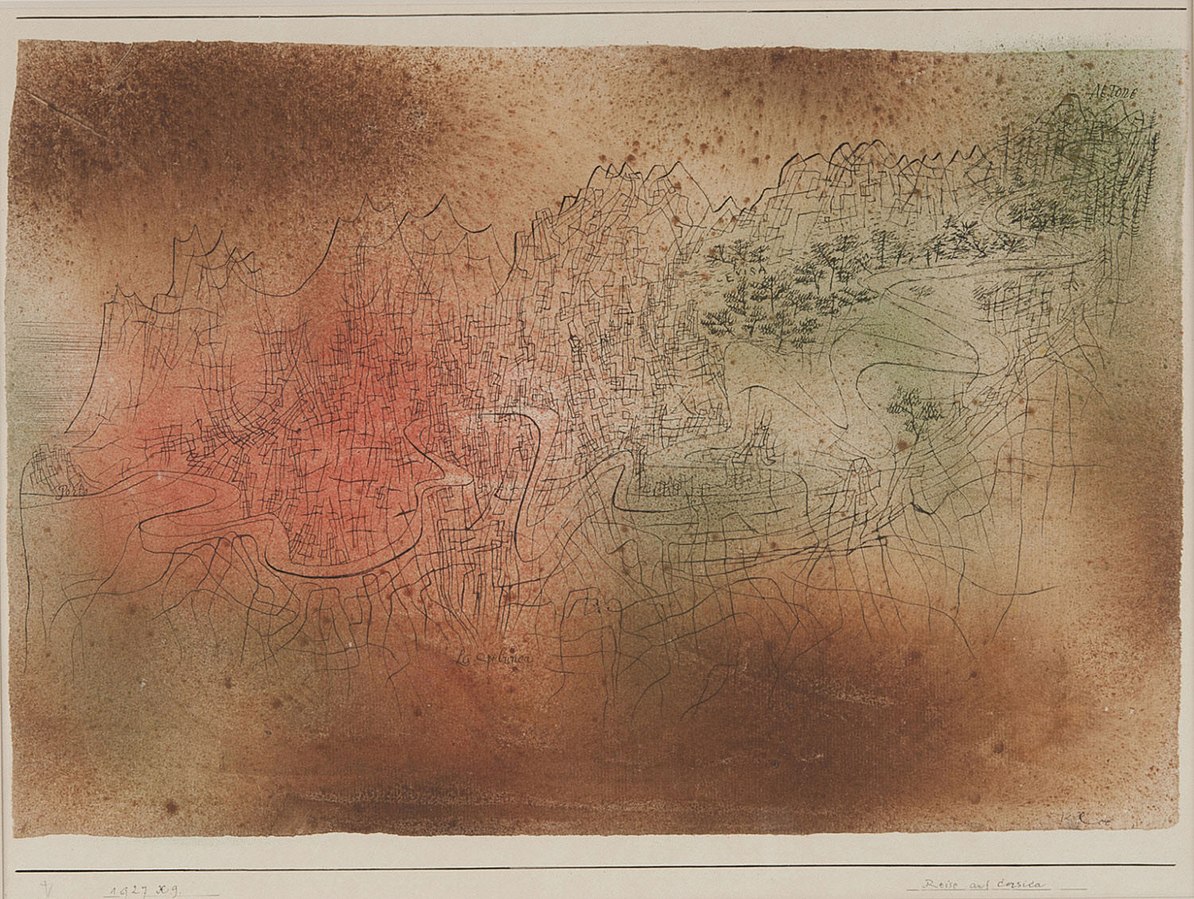 Paul Klee, Journey in Corsica, 1927