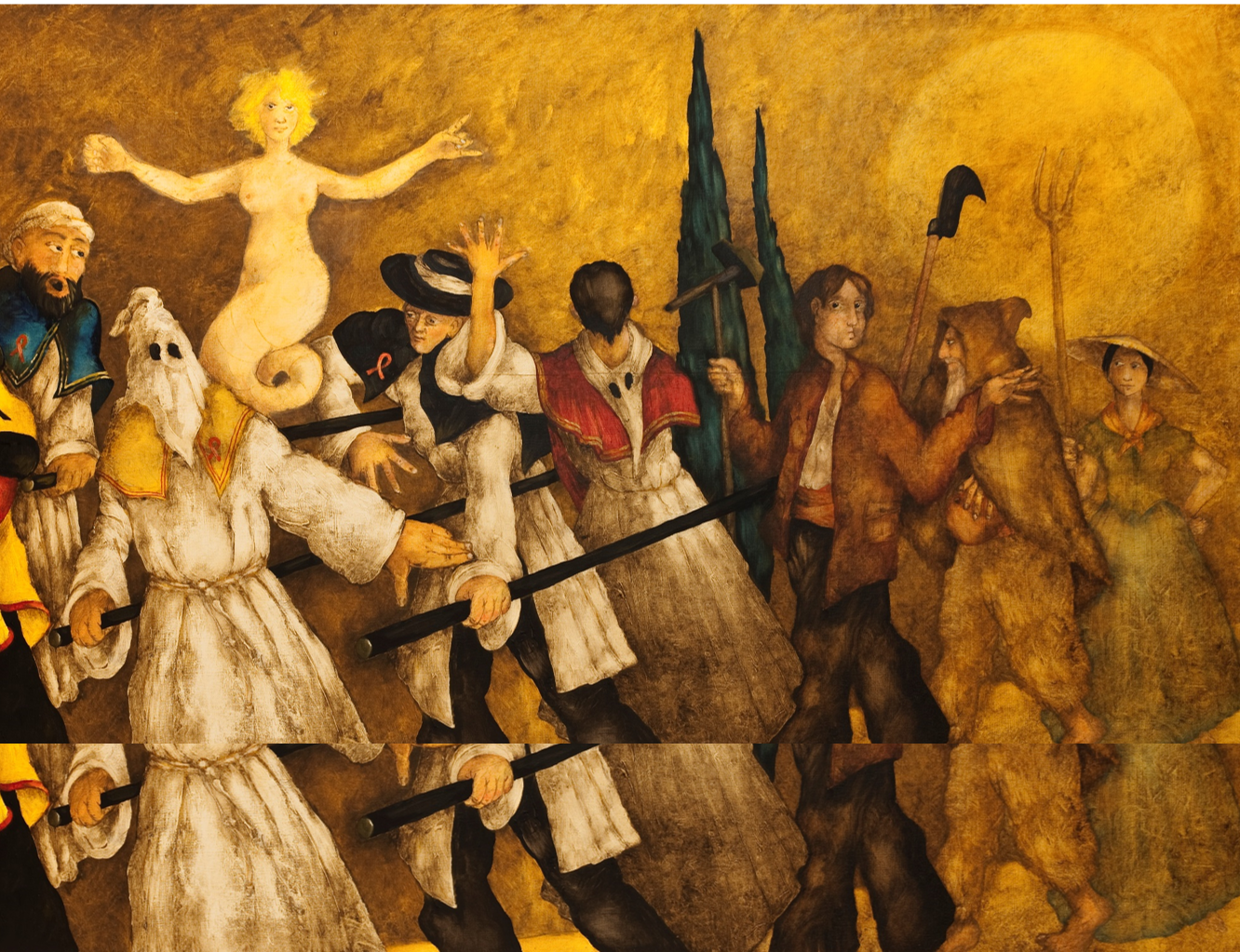 Tonì Casalonga, L'Enterrement du XX° siècle (détail) Tonì Casalonga, L'Enterrement du XX° siècle (détail)