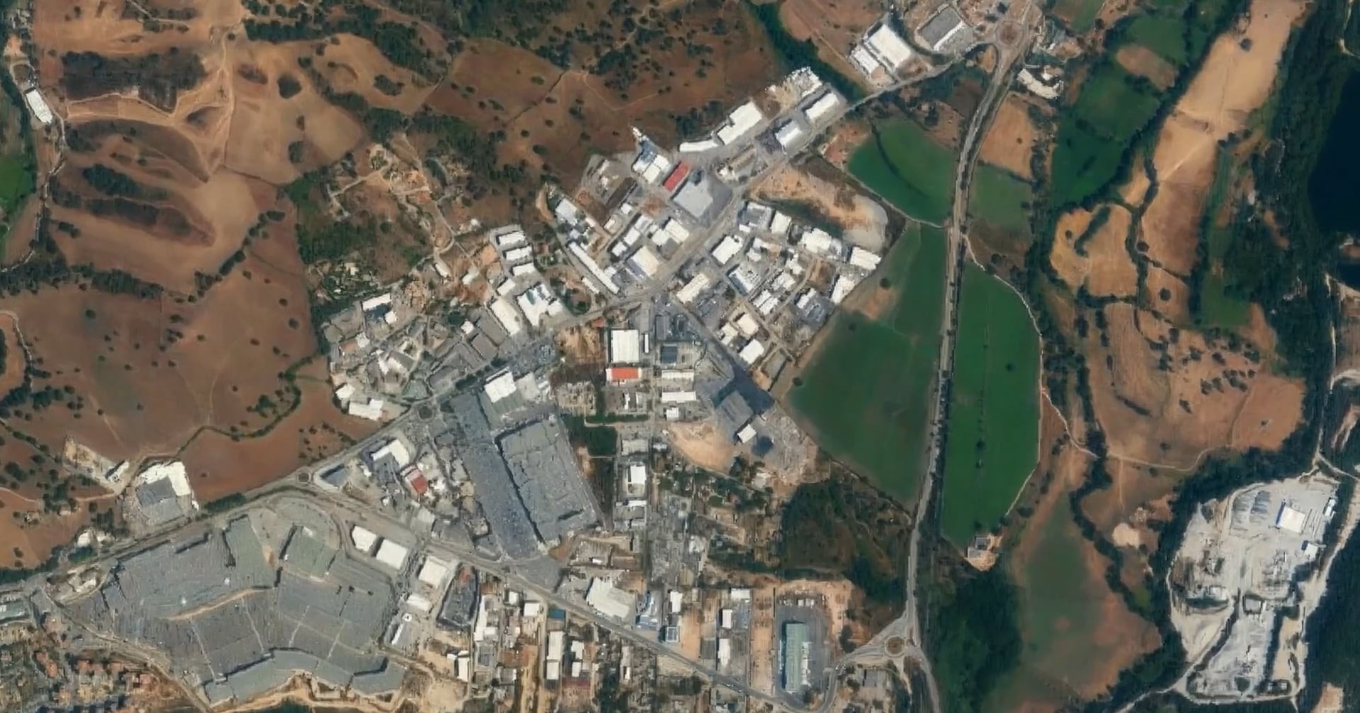 Vue aérienne de Baleone